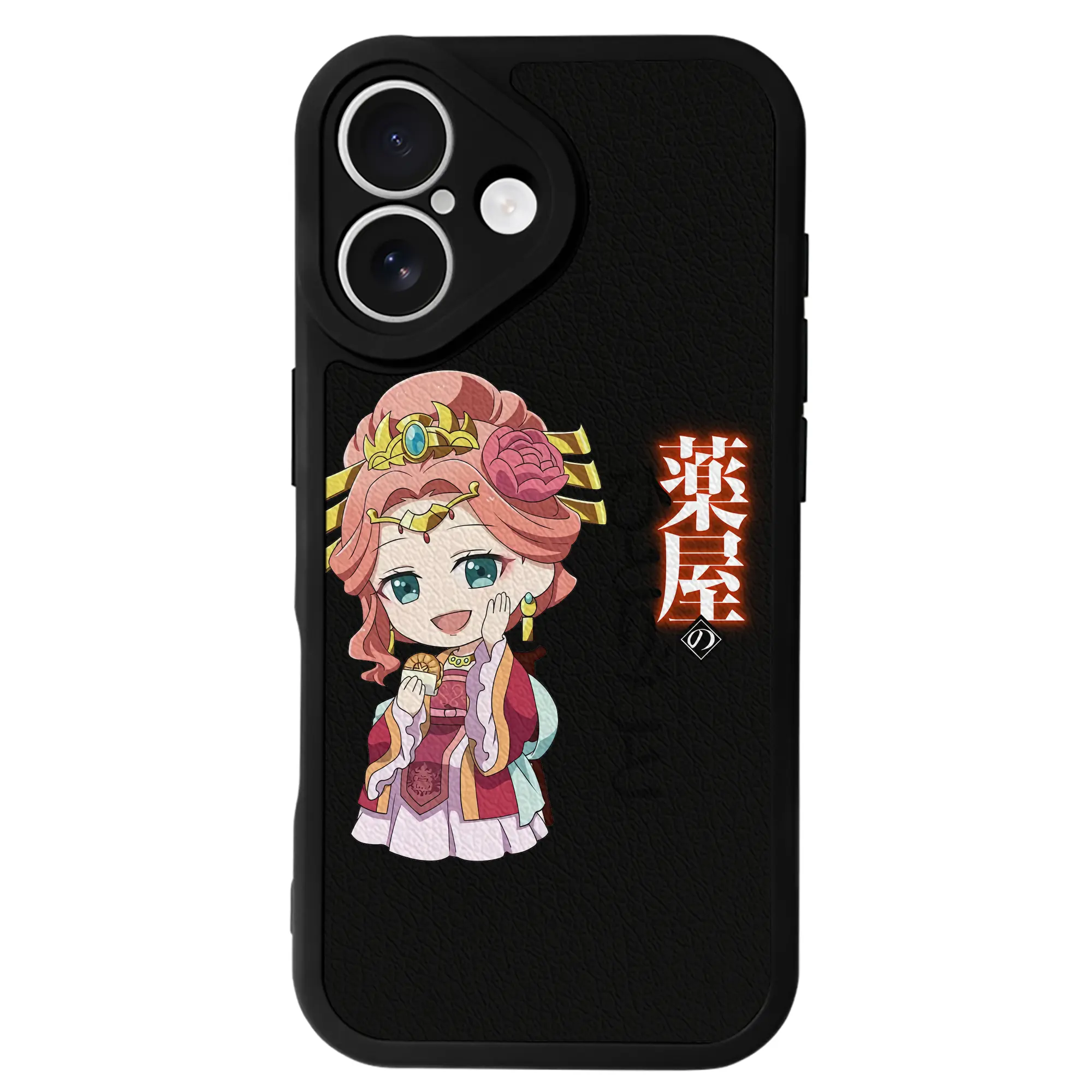 薬屋のひとりごと グッズ,玉葉妃 - IPhone 16シリーズ対応 ・ シリコンスマホケース ・ レザー調 ・ 高精度フィット ・ 耐衝撃 ・ ワイヤレス充電対応 ・ 精密カット